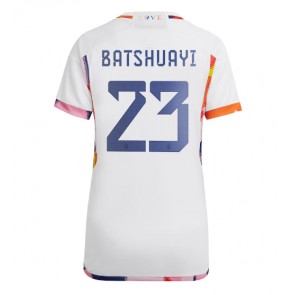 Belgium Michy Batshuayi #23 Replica Away Stadium Shirt for Women World Cup 2022 Short Sleeve